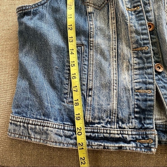 Bongo Jean denim vest with pockets Size XL - Picture 10 of 11